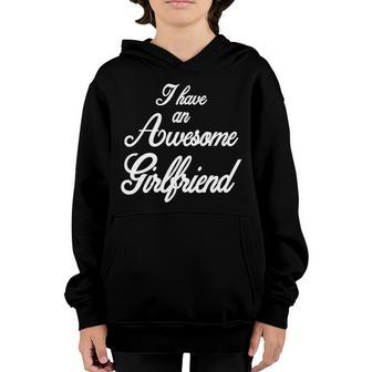 I Have An Awesome Girlfriend Graphic Design Printed Casual Daily Basic Youth Hoodie - Thegiftio UK