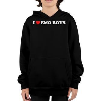 I Love Emo Boys Youth Hoodie - Thegiftio UK