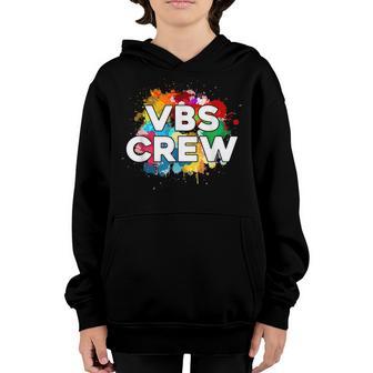 I Love Vbs 2022 Crew Vacation Bible School Paint Splatter Youth Hoodie - Thegiftio UK