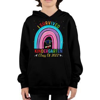 I Survived Kindergarten Class 2022 Graduate Graduation Kids Youth Hoodie - Thegiftio UK