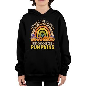 I Teach The Cutest Kindergarten Pumpkins In The Patch Graphic Design Printed Casual Daily Basic Youth Hoodie - Thegiftio UK