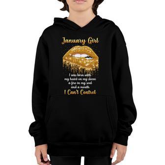 Im A January Girl Funny January Birthday Gifts For Women Graphic Design Printed Casual Daily Basic Youth Hoodie - Thegiftio UK