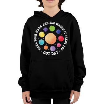 International Dot Day 2022 Make Your Mark Kids Boys Youth Hoodie - Thegiftio UK