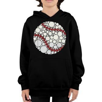 International Dot Day Baseball Polka Dot Sports Art Kids Youth Hoodie - Thegiftio UK
