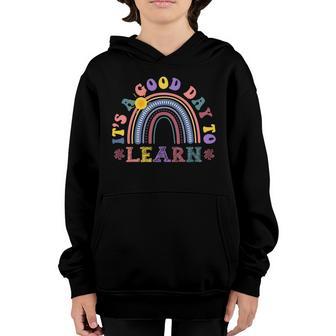 Its A Good Day To Learn Colorful Rainbow Back To School Graphic Design Printed Casual Daily Basic Youth Hoodie - Thegiftio UK