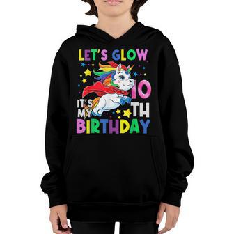 Its My 10Th Birthday Unicorn 10 Year Old Girls Outfit Youth Hoodie - Thegiftio UK