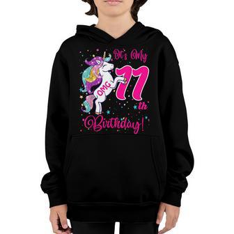 Its My 11 Birthday Unicorn Outfits For Toddler Girls V2 Youth Hoodie - Thegiftio UK
