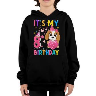 Its My 8Th Birthday Girl Funny Dog Birthday 2014 Year Old Youth Hoodie - Thegiftio UK