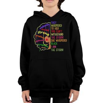 Junenth 1865 Black Queen Melanin Girl Magic African Retro Youth Hoodie - Thegiftio UK