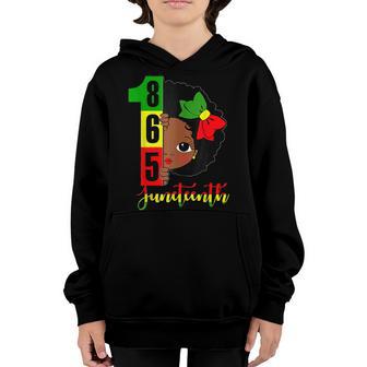 Junenth Celebrating 1865 Cute Black Girls Kids V2 Youth Hoodie - Thegiftio UK