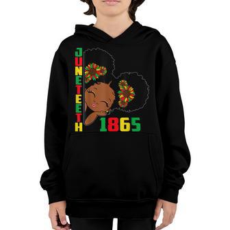 Junenth Celebrating 1865 Cute Black Girls Kids Youth Hoodie - Thegiftio UK