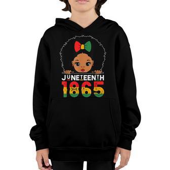 Junenth June 19 1865 Black Independence Day Girls Kids Youth Hoodie - Thegiftio UK