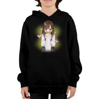 Kawaii Anime Kawaii Cat Lover Otaku Anime Gift Girls Ns Youth Hoodie - Thegiftio UK