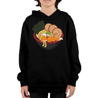 Kawaii Fox Eating Ramen Noodles Anime Gift Girls Ns Youth Hoodie - Thegiftio UK