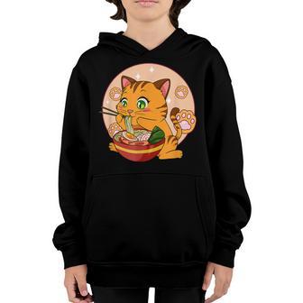 Kawaii Ramen Cat Japanese Neko Noodle Anime Gift Girls Ns Youth Hoodie - Thegiftio UK