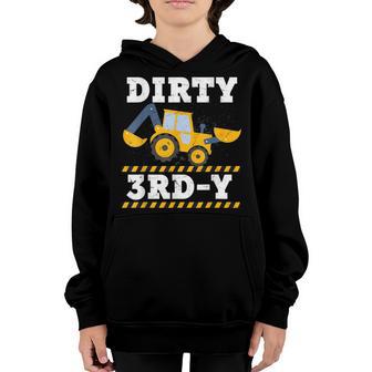 Kids Construction Truck 3Rd Birthday Boy Excavator 3 Digger Youth Hoodie - Thegiftio UK