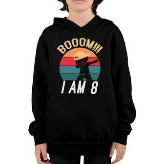 Kids Dabbing Birthday Shirt 8 Years Old Birthday Outfit Boys Funny Graphic Design Printed Casual Daily Basic Youth Hoodie - Thegiftio UK