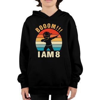 Kids Dabbing Birthday Shirt 8 Years Old Birthday Outfit Boys Graphic Design Printed Casual Daily Basic Youth Hoodie - Thegiftio UK