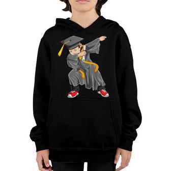 Kids Dabbing Graduation Class Of 2022 Funny Grad Gifts Boys Youth Hoodie - Thegiftio UK