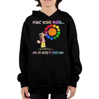 Kids Dot Day International Dot Day Make Your Mark Dot Day V3 Youth Hoodie - Thegiftio UK