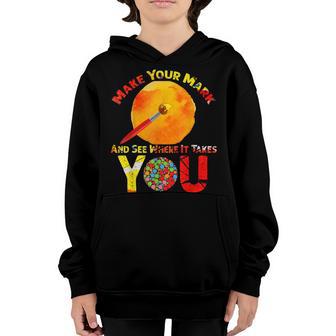 Kids Dot Day International Dot Day Make Your Mark Dot Day V4 Youth Hoodie - Thegiftio UK