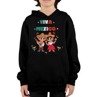 Kids Mexican Independence Day Maracas September 16 Toddler V2 Youth Hoodie - Thegiftio UK