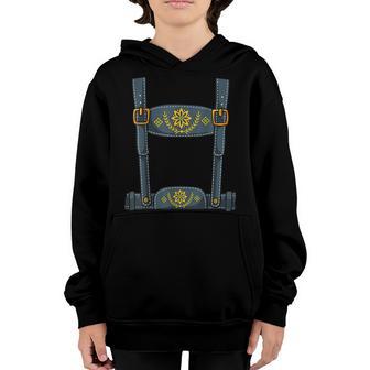 Kids Oktoberfest Outfit - Boys Lederhosen Costume Youth Hoodie - Thegiftio UK