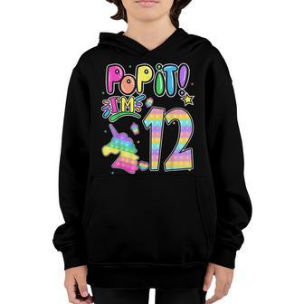 Kids Pop It 12Th Birthday Girls Boys 12 Years Old Fidget Youth Hoodie - Thegiftio UK