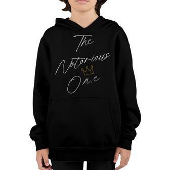 Kids The Notorious One First Birthday Hip Hop Outfit Boys Youth Hoodie - Thegiftio UK