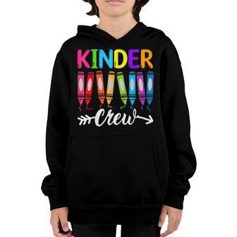 Kinder Crew Kindergarten Teacher 1St Day Of School V3 Youth Hoodie - Thegiftio UK