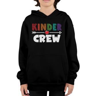 Kinder Crew Kindergarten Teacher School Back To School Graphic Design Printed Casual Daily Basic Youth Hoodie - Thegiftio UK