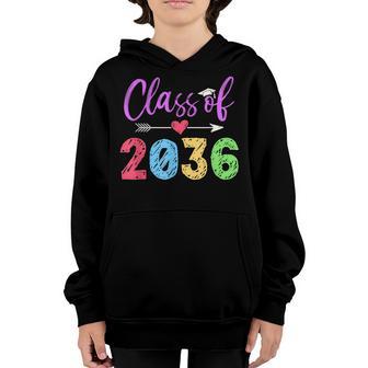 Kindergarten Class Of 2036 Graduation First Day Of School Youth Hoodie - Thegiftio UK