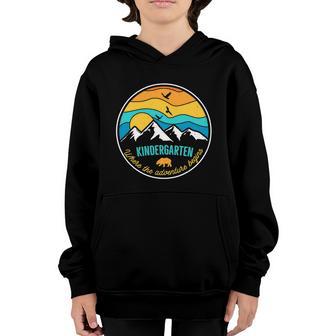 Kindergarten Funny Where The Adventure Begins Teacher Graphic Design Printed Casual Daily Basic Youth Hoodie - Thegiftio UK