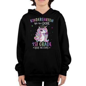 Kindergarten Graduation Magical Unicorn Gifts Kids Girls Youth Hoodie - Thegiftio UK