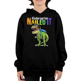 Kindergarten Nailed It Graduation Class Of Dino Trex 2022 Youth Hoodie - Thegiftio UK