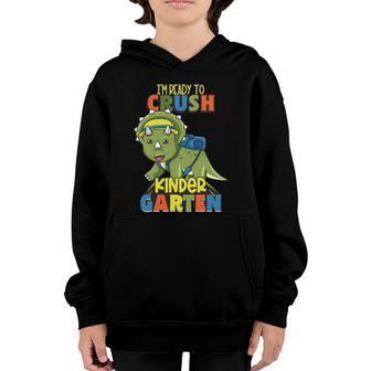 Kindergarten Ready To Crush Kindergarten Back To School Cool Gift Graphic Design Printed Casual Daily Basic Youth Hoodie - Thegiftio UK