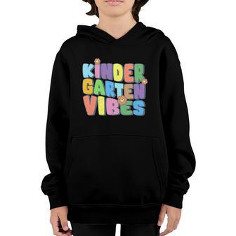 Kindergarten Vibes Back To School First Day Teacher Graphic Design Printed Casual Daily Basic V2 Youth Hoodie - Thegiftio UK