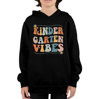 Kindergarten Vibes First Day Back To School Teacher Students Graphic Design Printed Casual Daily Basic Youth Hoodie - Thegiftio UK