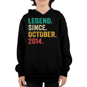 Legend Since October 2014 8Th Birthday Gifts 8 Years Old Boy V4 Youth Hoodie - Thegiftio UK