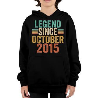 Legend Since October 2015 7 Years Old 7Th Birthday Boy Youth Hoodie - Thegiftio UK