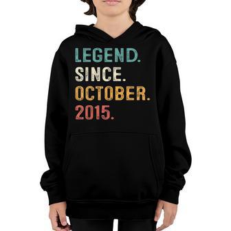 Legend Since October 2015 7Th Birthday Gifts 7 Years Old Boy V4 Youth Hoodie - Thegiftio UK