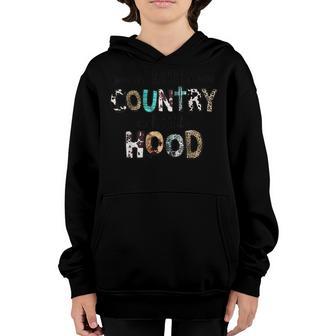 Leopard Cowgirl A Little Country Little Hood Western Cowboy Youth Hoodie - Thegiftio UK