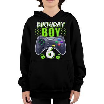 Level 6 Unlocked Video Game 6Th Birthday Gamer Youth Hoodie - Thegiftio UK