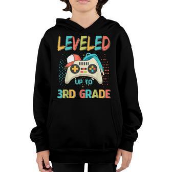 Leveled Up To 3Rd Grade Gamer Back To School First Day Boys V5 Youth Hoodie - Thegiftio UK
