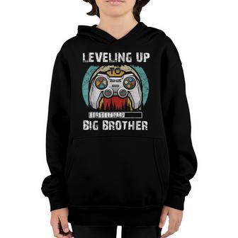 Leveling Up To Big Brother - Funny Gamer Brothers Youth Hoodie - Thegiftio UK