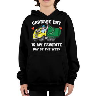Little Boys Cute I Love Trash Garbage V2 Youth Hoodie - Thegiftio UK