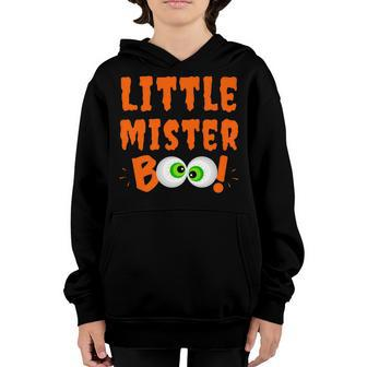 Little Mister Boo Funny Halloween Son Ghost Toddler Kid Boys Youth Hoodie - Thegiftio UK