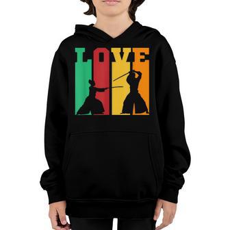 Love Aikido Japanese Martial Art Combat Sports Aikido Youth Hoodie - Thegiftio UK