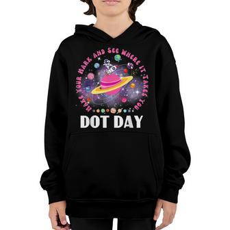 Make Your Mark And See Kids Dot Day International Dot Day V3 Youth Hoodie - Thegiftio UK