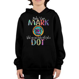 Make Your Mark Happy International Dot Day 2022 Colorful Kid Youth Hoodie - Thegiftio UK